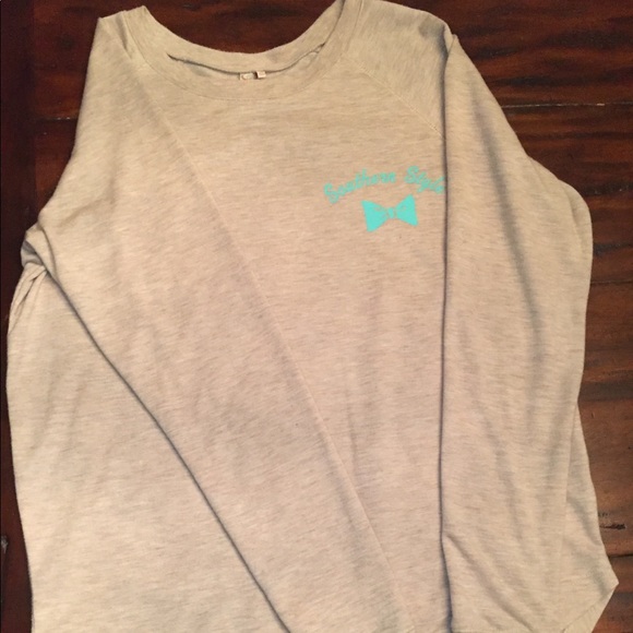 southern style cream color long sleeve shirt - Picture 1 of 2